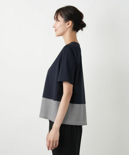 Leilian PLUS HOUSE / レリアンプラスハウス カットソー | ボタン刺繍Tシャツ【Leilian WHITE LABEL】 | 詳細5