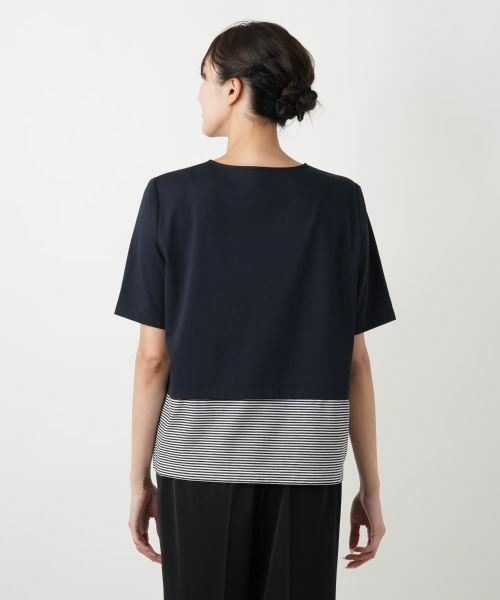 Leilian PLUS HOUSE / レリアンプラスハウス カットソー | ボタン刺繍Tシャツ【Leilian WHITE LABEL】 | 詳細6