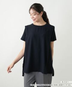 タグ付き 綺麗 Leilian 13 メッシュ ブラウス ビジュー プラス