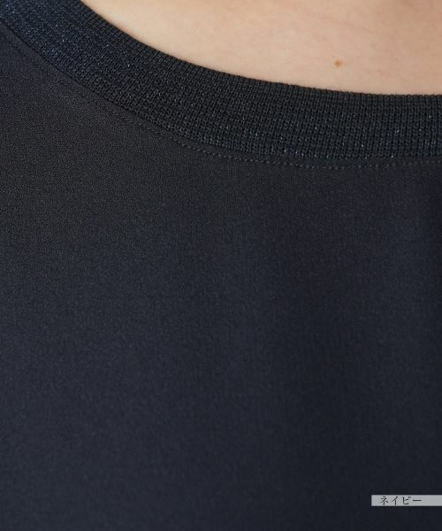 Leilian PLUS HOUSE / レリアンプラスハウス カットソー | 【店舗人気】ラメクルーネックカットソー【Leilian WHITE LABEL】 | 詳細14