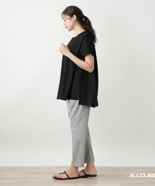 Leilian PLUS HOUSE / レリアンプラスハウス カットソー | 【店舗人気】ラメクルーネックカットソー【Leilian WHITE LABEL】 | 詳細2