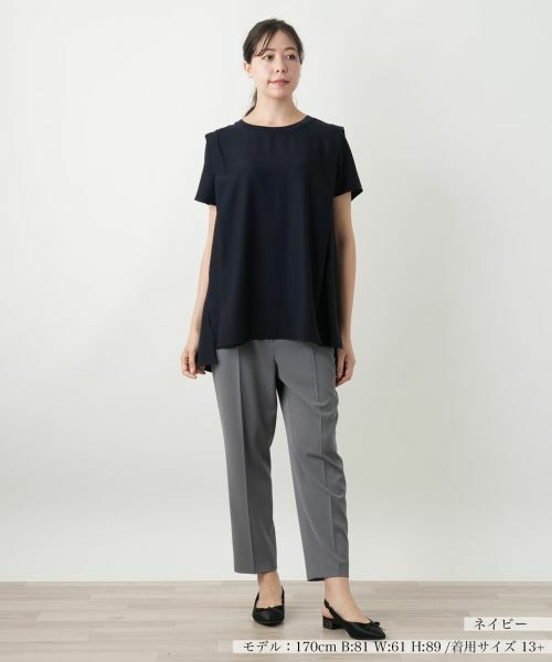 Leilian PLUS HOUSE / レリアンプラスハウス カットソー | 【店舗人気】ラメクルーネックカットソー【Leilian WHITE LABEL】 | 詳細4