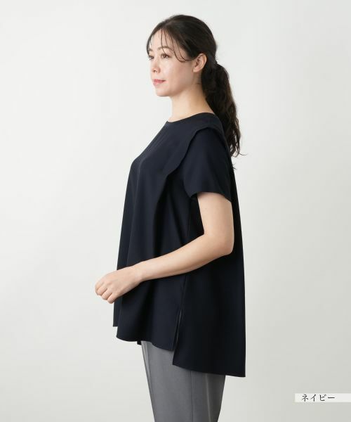 Leilian PLUS HOUSE / レリアンプラスハウス カットソー | 【店舗人気】ラメクルーネックカットソー【Leilian WHITE LABEL】 | 詳細8