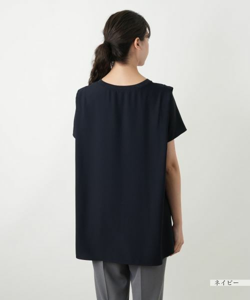 Leilian PLUS HOUSE / レリアンプラスハウス カットソー | 【店舗人気】ラメクルーネックカットソー【Leilian WHITE LABEL】 | 詳細9