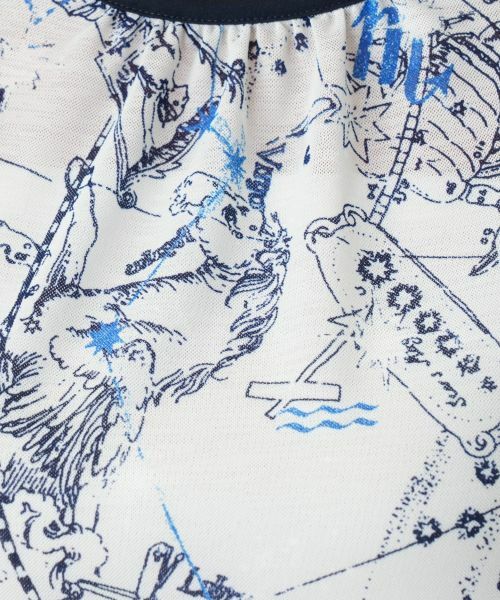 Leilian PLUS HOUSE / レリアンプラスハウス カットソー | 星座柄プリント切替カットソー【Leilian WHITE LABEL】 | 詳細13