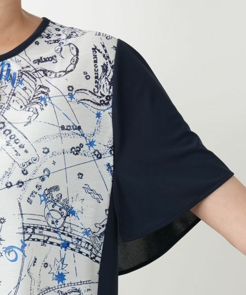 Leilian PLUS HOUSE / レリアンプラスハウス カットソー | 星座柄プリント切替カットソー【Leilian WHITE LABEL】 | 詳細9