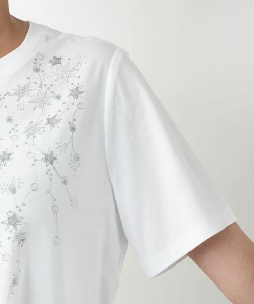 Leilian PLUS HOUSE / レリアンプラスハウス Tシャツ | 【店舗人気】スパンコール刺繍Tシャツ【Leilian WHITE LABEL】 | 詳細12