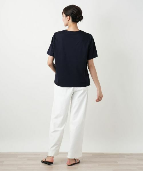 Leilian PLUS HOUSE / レリアンプラスハウス Tシャツ | 【店舗人気】スパンコール刺繍Tシャツ【Leilian WHITE LABEL】 | 詳細3