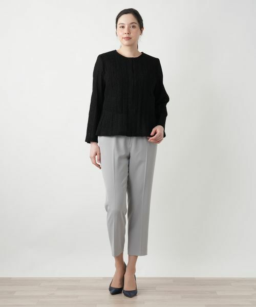 Leilian PLUS HOUSE / レリアンプラスハウス テーラードジャケット | ニットジャケット【Leilian WHITE LABEL】 | 詳細1