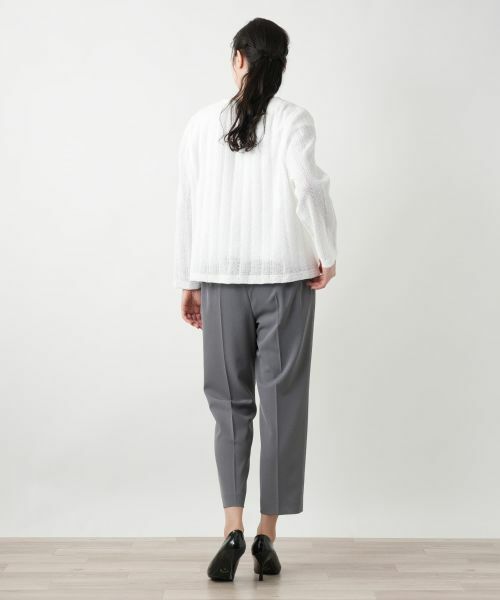 Leilian PLUS HOUSE / レリアンプラスハウス テーラードジャケット | ニットジャケット【Leilian WHITE LABEL】 | 詳細6