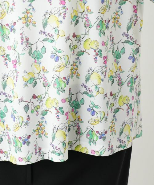 Leilian PLUS HOUSE / レリアンプラスハウス Tシャツ | 【店舗人気】レモンプリントTシャツ【Leilian WHITE LABEL】 | 詳細10