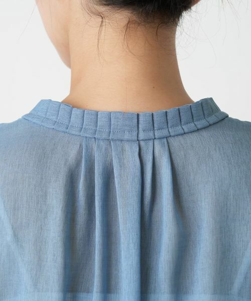 Leilian PLUS HOUSE / レリアンプラスハウス シャツ・ブラウス | ハイネックプリーツブラウス【Leilian WHITE LABEL】 | 詳細14
