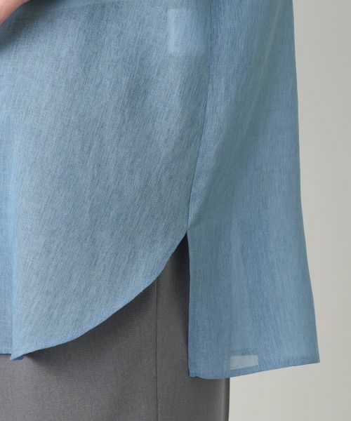 Leilian PLUS HOUSE / レリアンプラスハウス シャツ・ブラウス | ハイネックプリーツブラウス【Leilian WHITE LABEL】 | 詳細16