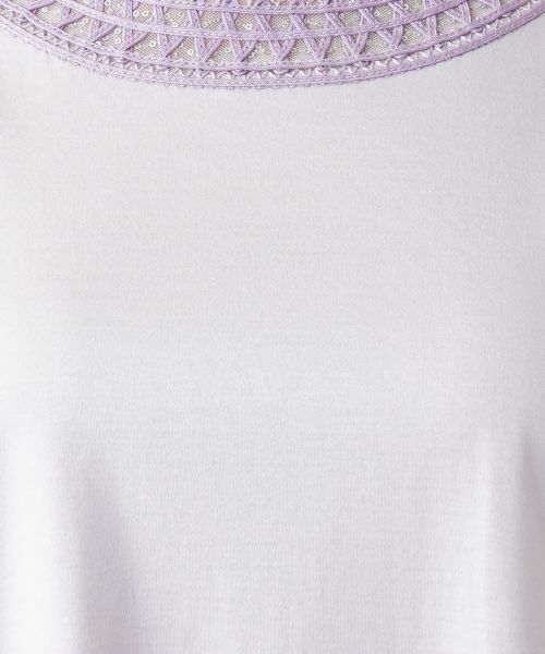 Leilian PLUS HOUSE / レリアンプラスハウス Tシャツ | スパンコール刺繍カットソー【Leilian WHITE LABEL】 | 詳細17
