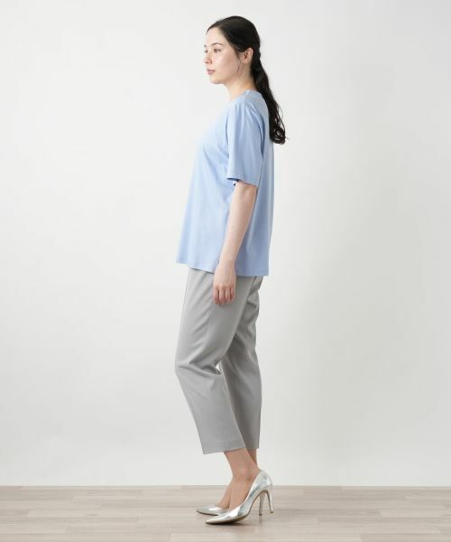 Leilian PLUS HOUSE / レリアンプラスハウス Tシャツ | スパンコール刺繍カットソー【Leilian WHITE LABEL】 | 詳細2