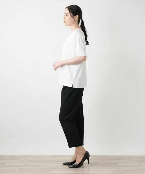 Leilian PLUS HOUSE / レリアンプラスハウス Tシャツ | スパンコール刺繍カットソー【Leilian WHITE LABEL】 | 詳細5