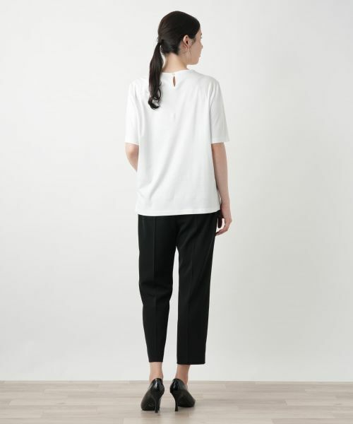 Leilian PLUS HOUSE / レリアンプラスハウス Tシャツ | スパンコール刺繍カットソー【Leilian WHITE LABEL】 | 詳細6