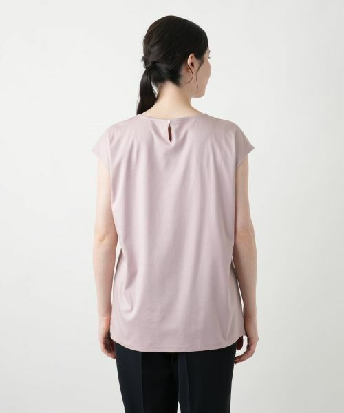 Leilian PLUS HOUSE / レリアンプラスハウス Tシャツ | 刺繍フレンチスリーブカットソー【Leilian WHITE LABEL】 | 詳細12