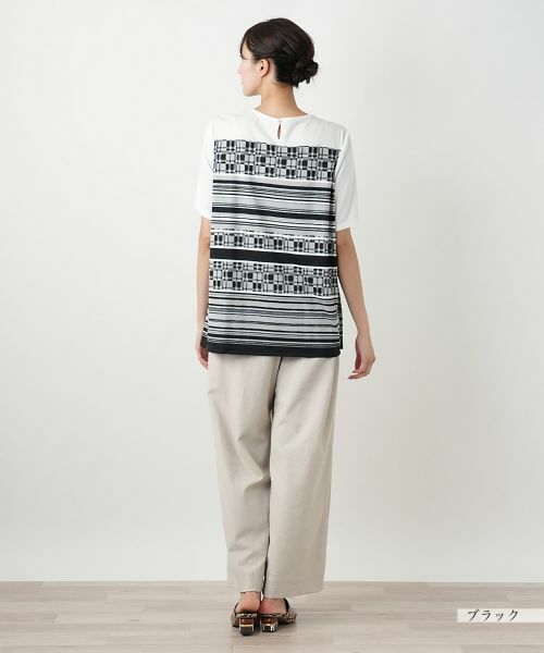 Leilian PLUS HOUSE / レリアンプラスハウス Tシャツ | 【店舗人気】マルチパターンカットソー【Leilian WHITE LABEL】 | 詳細3