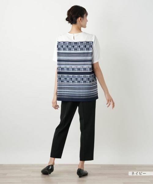 Leilian PLUS HOUSE / レリアンプラスハウス Tシャツ | 【店舗人気】マルチパターンカットソー【Leilian WHITE LABEL】 | 詳細6