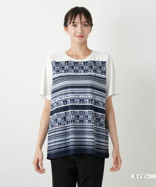 Leilian PLUS HOUSE / レリアンプラスハウス Tシャツ | 【店舗人気】マルチパターンカットソー【Leilian WHITE LABEL】 | 詳細7