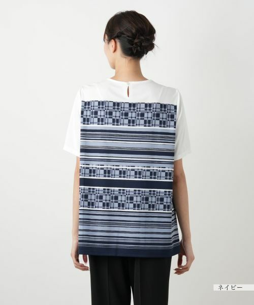 Leilian PLUS HOUSE / レリアンプラスハウス Tシャツ | 【店舗人気】マルチパターンカットソー【Leilian WHITE LABEL】 | 詳細9