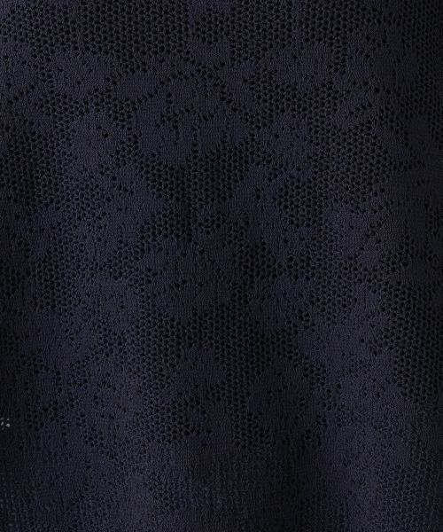 Leilian PLUS HOUSE / レリアンプラスハウス ニット・セーター | 花柄フレンチスリーブニット【Leilian WHITE LABEL】 | 詳細17