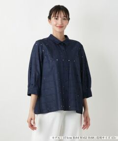 Leilian PLUS HOUSE / レリアンプラスハウス シャツ・ブラウス | 【店舗人気】カットワークブラウス【Leilian WHITE LABEL】