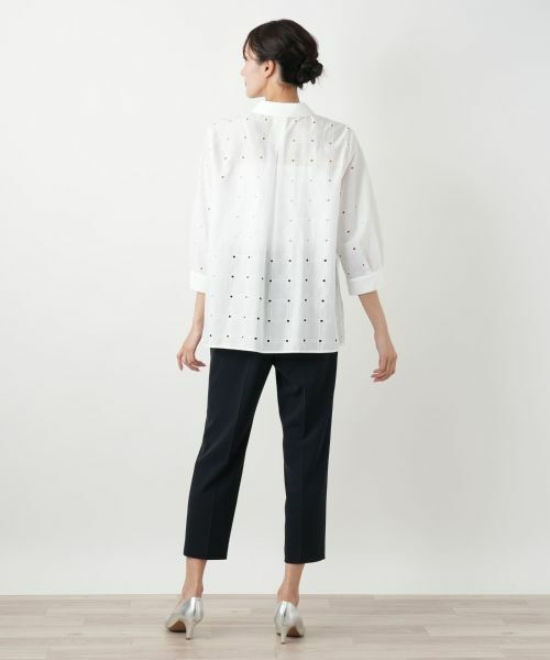 Leilian PLUS HOUSE / レリアンプラスハウス シャツ・ブラウス | 【店舗人気】カットワークブラウス【Leilian WHITE LABEL】 | 詳細3