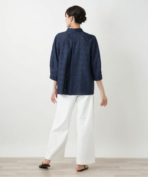 Leilian PLUS HOUSE / レリアンプラスハウス シャツ・ブラウス | 【店舗人気】カットワークブラウス【Leilian WHITE LABEL】 | 詳細6