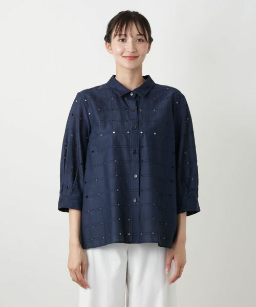 Leilian PLUS HOUSE / レリアンプラスハウス シャツ・ブラウス | 【店舗人気】カットワークブラウス【Leilian WHITE LABEL】 | 詳細7