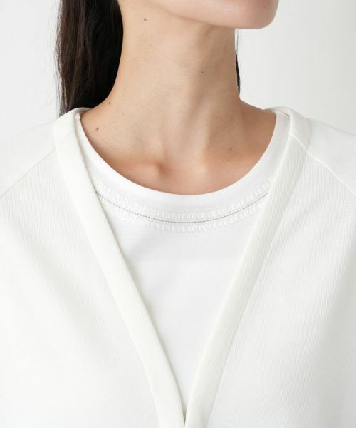 Leilian PLUS HOUSE / レリアンプラスハウス テーラードジャケット | Vネッククロップドジャケット【Leilian WHITE LABEL】 | 詳細10