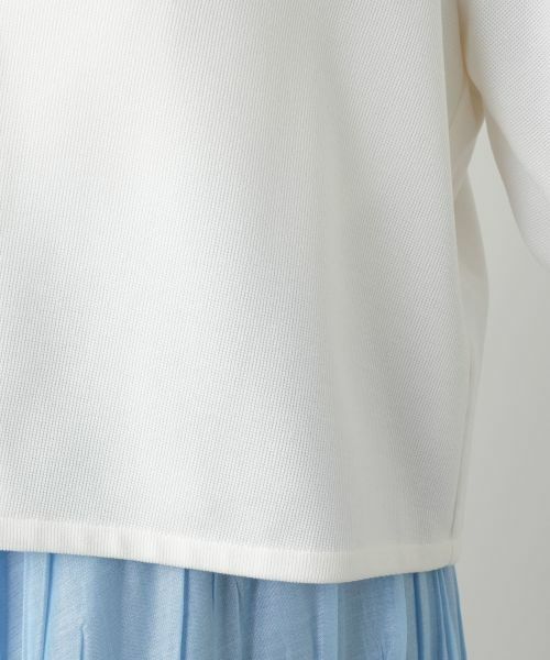 Leilian PLUS HOUSE / レリアンプラスハウス テーラードジャケット | Vネッククロップドジャケット【Leilian WHITE LABEL】 | 詳細13