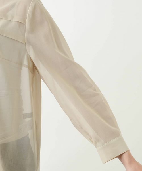 Leilian PLUS HOUSE / レリアンプラスハウス シャツ・ブラウス | 比翼シアーブラウス【Leilian WHITE LABEL】 | 詳細12