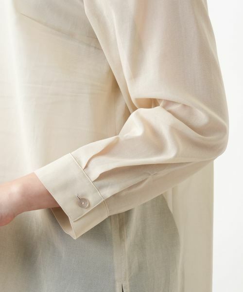 Leilian PLUS HOUSE / レリアンプラスハウス シャツ・ブラウス | 比翼シアーブラウス【Leilian WHITE LABEL】 | 詳細13