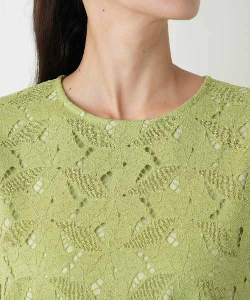 Leilian PLUS HOUSE / レリアンプラスハウス ドレス | カットワークレースワンピース【Leilian WHITE LABEL】 | 詳細10