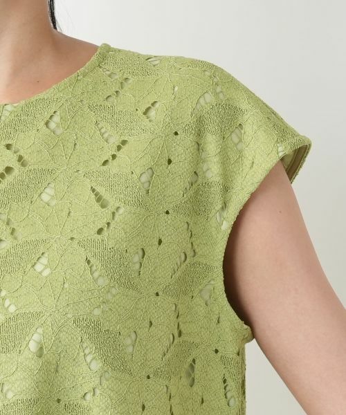 Leilian PLUS HOUSE / レリアンプラスハウス ドレス | カットワークレースワンピース【Leilian WHITE LABEL】 | 詳細12