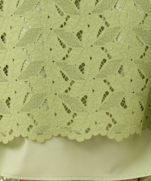 Leilian PLUS HOUSE / レリアンプラスハウス ドレス | カットワークレースワンピース【Leilian WHITE LABEL】 | 詳細15