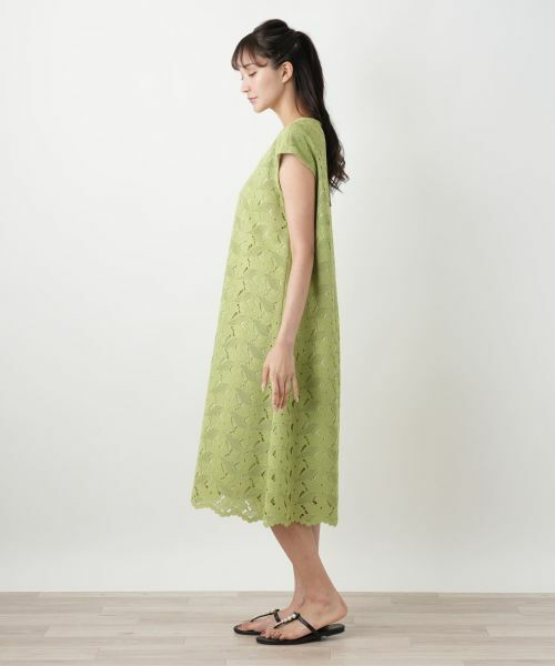 Leilian PLUS HOUSE / レリアンプラスハウス ドレス | カットワークレースワンピース【Leilian WHITE LABEL】 | 詳細5