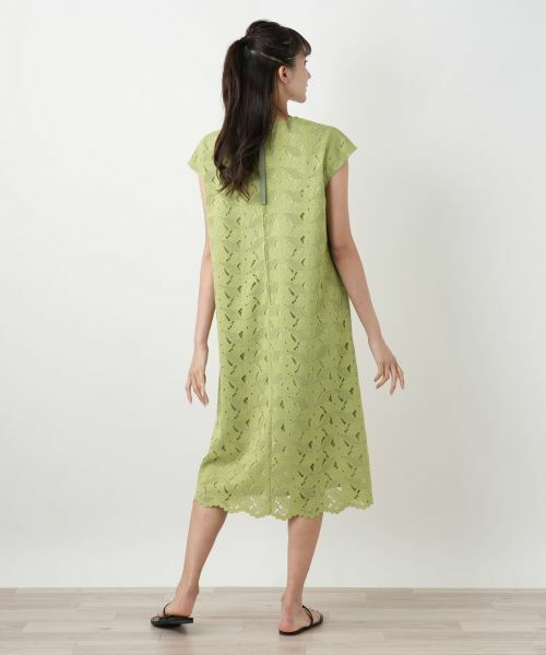 Leilian PLUS HOUSE / レリアンプラスハウス ドレス | カットワークレースワンピース【Leilian WHITE LABEL】 | 詳細6