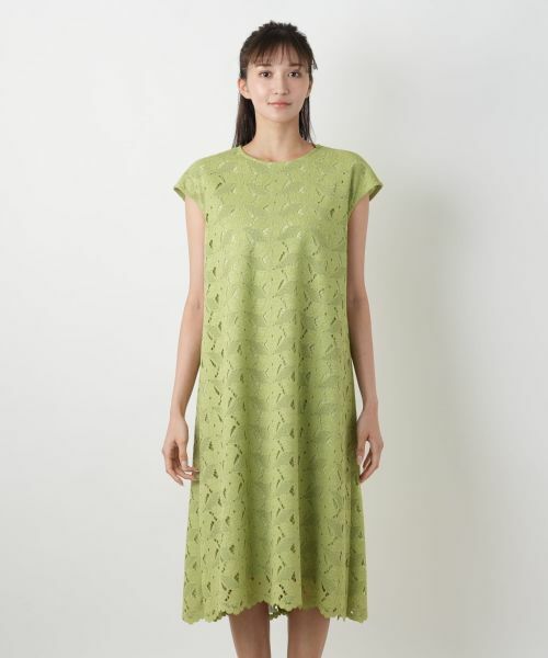 Leilian PLUS HOUSE / レリアンプラスハウス ドレス | カットワークレースワンピース【Leilian WHITE LABEL】 | 詳細7
