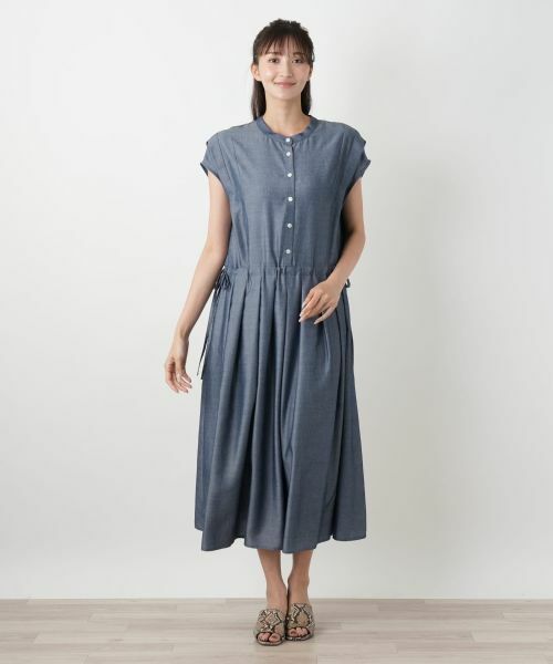 Leilian PLUS HOUSE / レリアンプラスハウス ドレス | ウエスト切り替えワンピース【Leilian WHITE LABEL】 | 詳細1