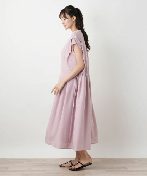 Leilian PLUS HOUSE / レリアンプラスハウス ドレス | ウエスト切り替えワンピース【Leilian WHITE LABEL】 | 詳細8