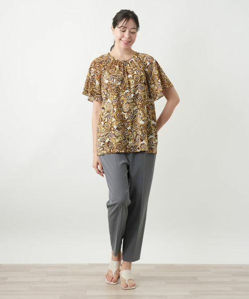 Leilian PLUS HOUSE / レリアンプラスハウス シャツ・ブラウス | ペイズリー柄ブラウス【Leilian WHITE LABEL】 | 詳細1