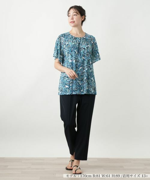 Leilian PLUS HOUSE / レリアンプラスハウス シャツ・ブラウス | ペイズリー柄ブラウス【Leilian WHITE LABEL】 | 詳細4