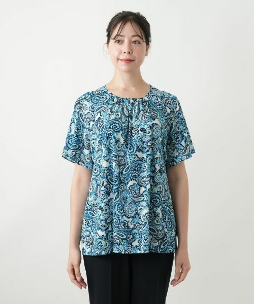 Leilian PLUS HOUSE / レリアンプラスハウス シャツ・ブラウス | ペイズリー柄ブラウス【Leilian WHITE LABEL】 | 詳細7