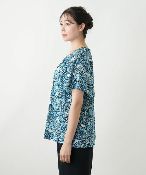 Leilian PLUS HOUSE / レリアンプラスハウス シャツ・ブラウス | ペイズリー柄ブラウス【Leilian WHITE LABEL】 | 詳細8