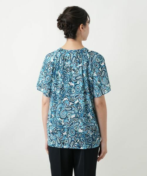 Leilian PLUS HOUSE / レリアンプラスハウス シャツ・ブラウス | ペイズリー柄ブラウス【Leilian WHITE LABEL】 | 詳細9