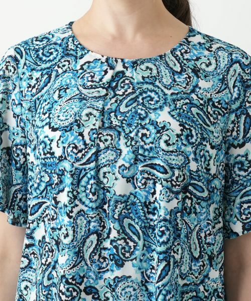 Leilian PLUS HOUSE / レリアンプラスハウス ドレス | ペイズリーフレアワンピース【Leilian WHITE LABEL】 | 詳細10