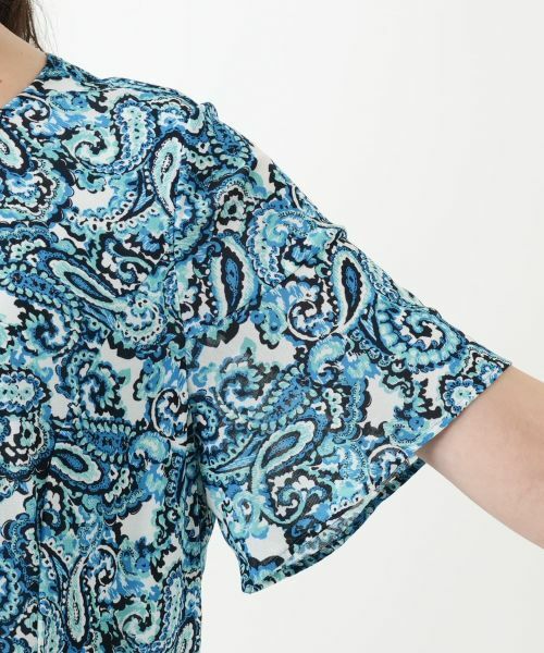 Leilian PLUS HOUSE / レリアンプラスハウス ドレス | ペイズリーフレアワンピース【Leilian WHITE LABEL】 | 詳細12